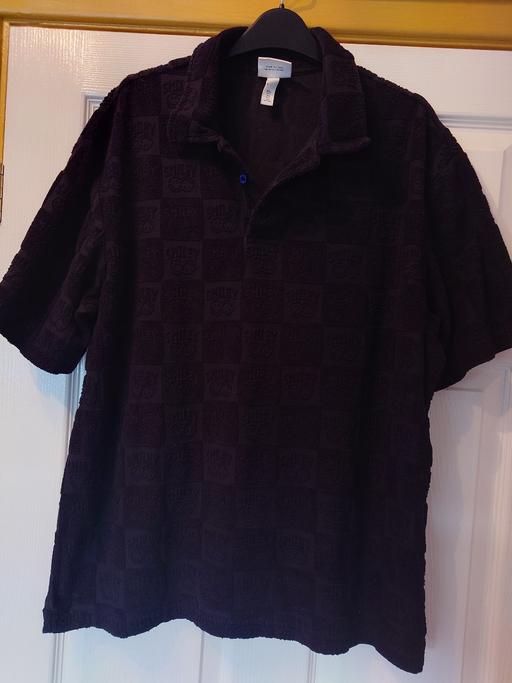 Buy & Sell Woodthorpe Charnwood - Photos for Mens black textured smiley polo top size L