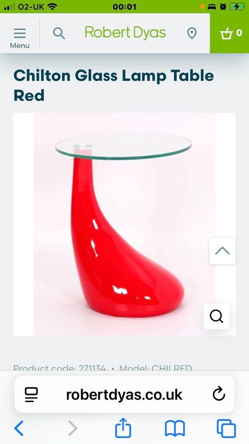 Buy & Sell Prestwich Bury - Photos for Glass red lamp table