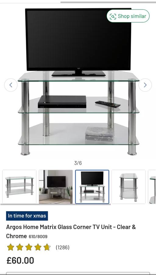Buy & Sell Shacklewell North London - Photos for Glass tv stand