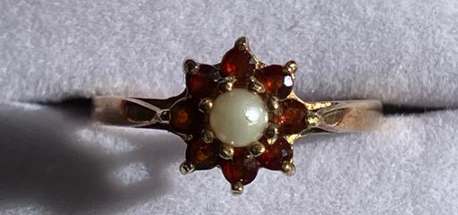 Buy & Sell Pen Mill Trading Estate Somerset - Photos for Ladies jewellery 9ct gold pearl & garnet ring