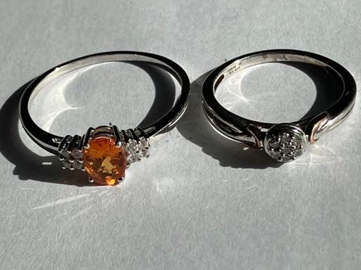 Buy & Sell Pen Mill Trading Estate Somerset - Photos for 2x9ct white gold diamond rings 375 0.10ct