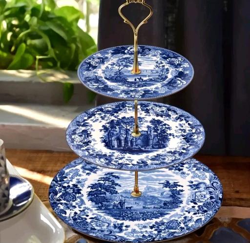 Buy & Sell Brompton Medway - Kent - Photos for [ElegantFloral Display Tray Elegant 3Tier Blu