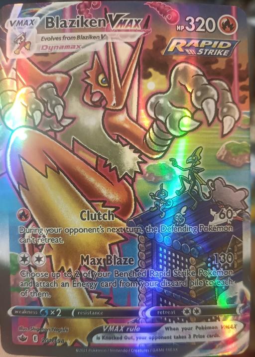 Buy & Sell Woodton South Norfolk - Photos for Pokemon Vmax Rapid strike 201/198 BLAZIKEN