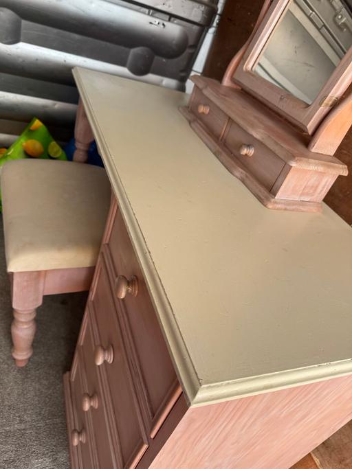 Buy & Sell Hoobrook Wyre Forest - Photos for Shabby chic pine pink dressing table set