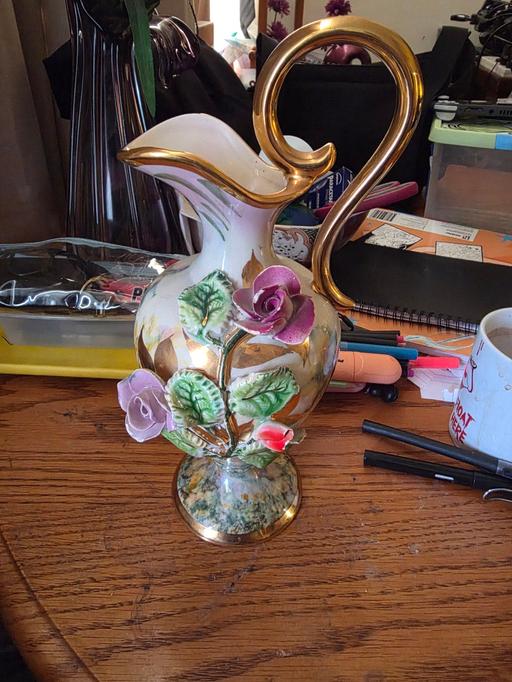 Buy & Sell Heath Town Wolverhampton - Photos for hand-painted H. Bequet Quaregnon ewer vase fr