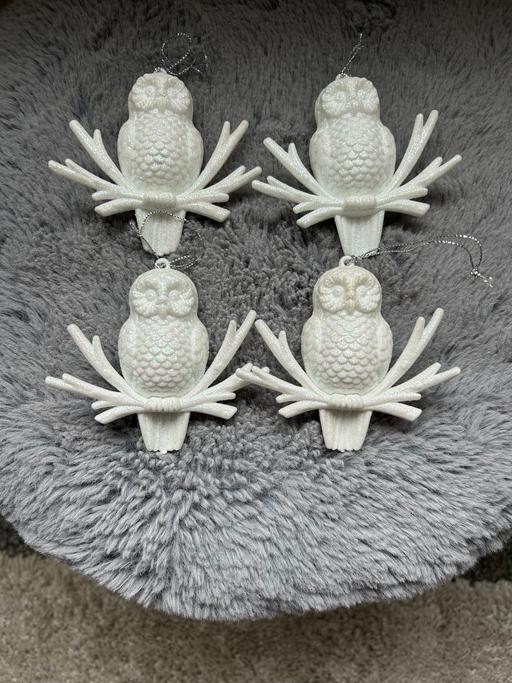 Buy & Sell Halsnead Park Knowsley - Photos for 4 owl tree decorations