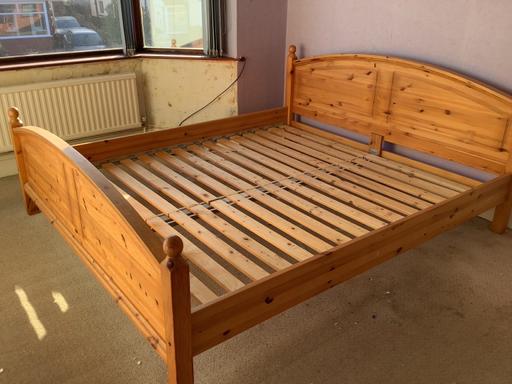 Buy & Sell Eccleston Saint Helens - Photos for Solid pine super king size bed frame ikea