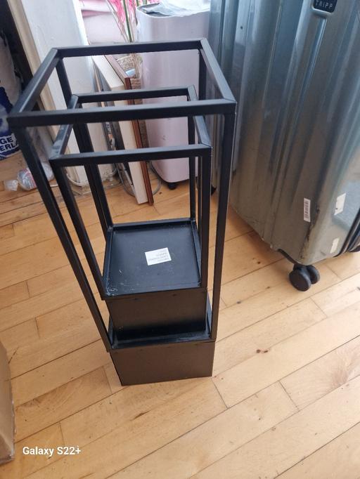 Buy & Sell Stroud Green North London - Photos for 2 black metal plant stands