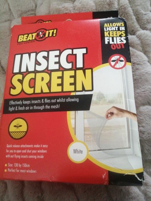 Buy & Sell Heath Town Wolverhampton - Photos for New white insect screen 130x150cm