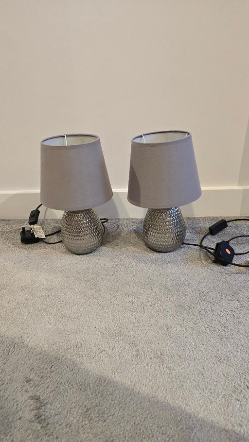 Buy & Sell Gildersome Leeds - Photos for 2 lamps grey and silver