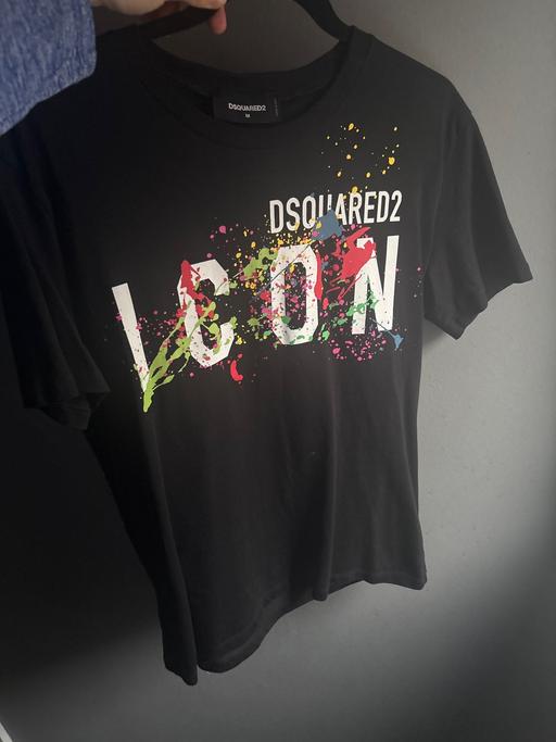 Buy & Sell Little Hulton Salford - Photos for Black Dsquared top with colourful logo