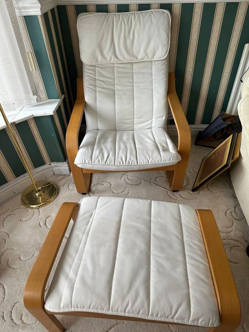 Buy & Sell Penketh Warrington - Photos for arm chair with matching footstool