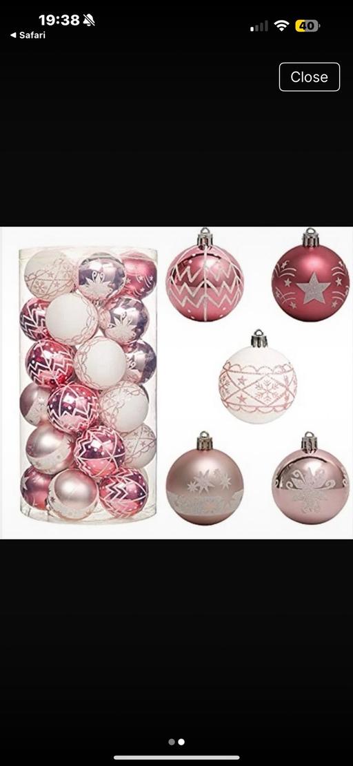 Buy & Sell Wednesfield Wolverhampton - Photos for Pink & White Baubles