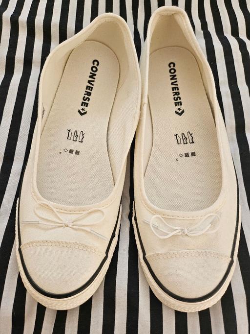 Buy & Sell Bletchley Milton Keynes - Photos for white converse ballerina pumps UK size 9
