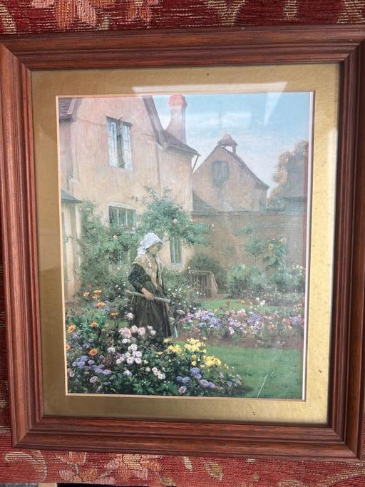 Buy & Sell Kidbrooke South East London - Photos for Framed garden scean watercolour painting