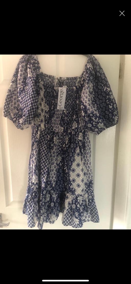 Buy & Sell Anfield Liverpool - Photos for Navy & white dinner dress size 10