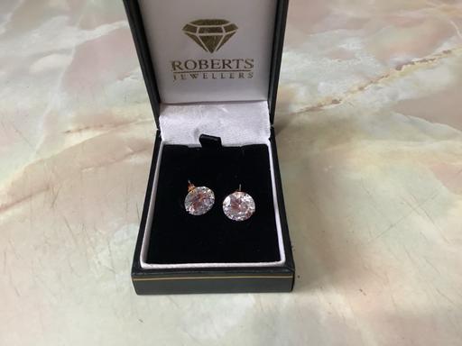 Buy & Sell Harborne Birmingham - Photos for 9 ct gold earrings large cz stones