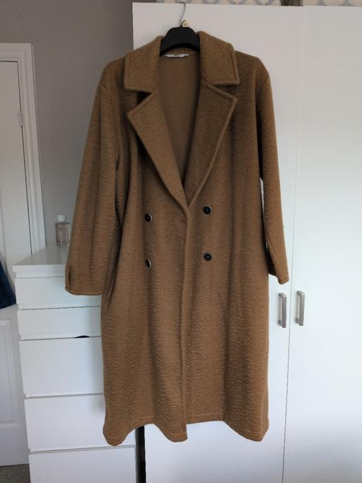 Buy & Sell Darlaston Walsall - Photos for brown longline coat..size 12