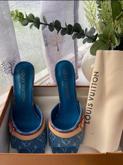 Buy & Sell Attenborough Broxtowe - Photos for Louis Vuitton blue heels women sandals size 5