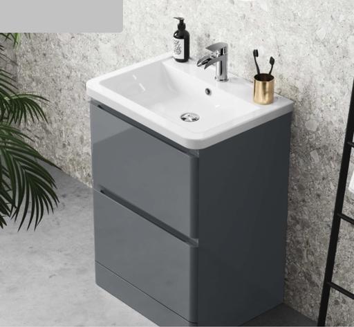 Buy & Sell Limehouse Tower Hamlets - East London - Photos for Corsica Storm Grey Basin Drawer Vanity Unit