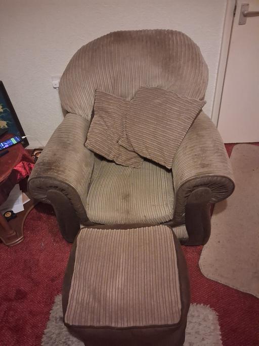 Buy & Sell Leek Staffordshire Moorlands - Photos for armchair, poufee