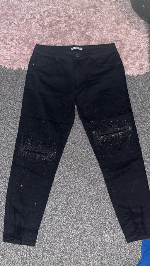 Buy & Sell Sundridge South East London - Photos for Black diamanté style jeans