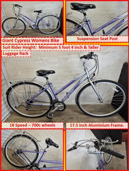 Buy & Sell Oldbury Sandwell - Photos for Giant Cypress Womens Bike–700c wheels.