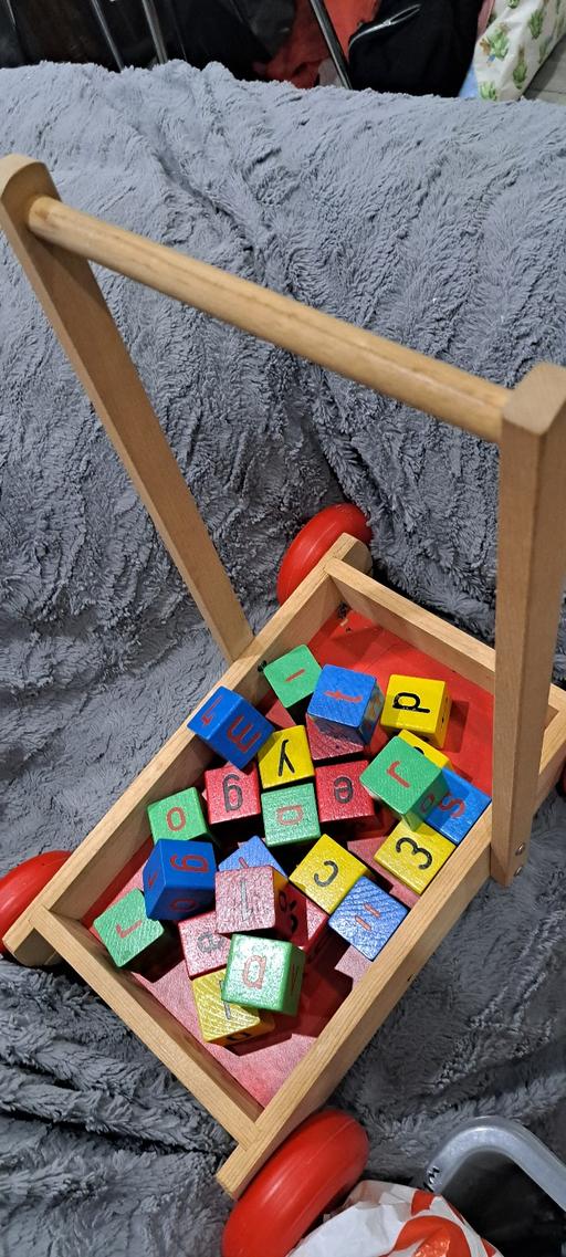 Buy & Sell Sutton Coldfield Birmingham - Photos for “Wooden Baby Walker with Alphabet Blocks