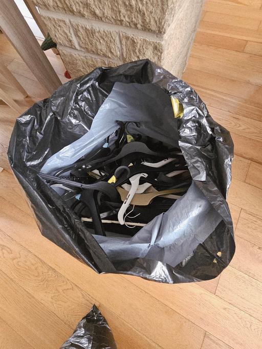 Buy & Sell Newton Doncaster - Photos for Black bag of coat hangers.