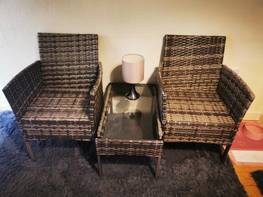 Buy & Sell Bilston Wolverhampton - Photos for Rattan table and 2 chairs