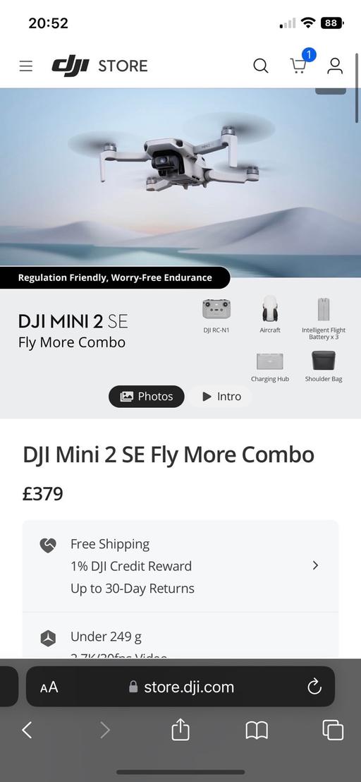 Buy & Sell Bow Church East London - Photos for DJI Mini 2 SE Fly More Combo