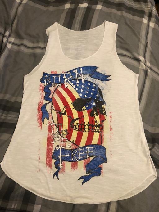 Buy & Sell Hulme Manchester - Photos for Nwt American flag born to be free burnout top