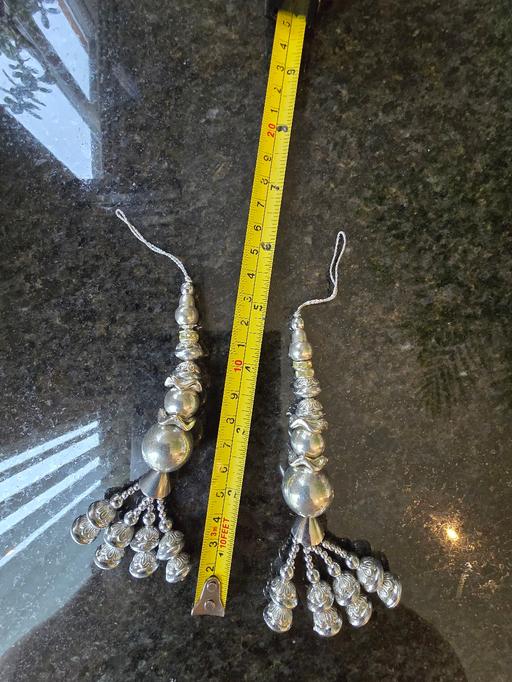 Buy & Sell Rowley Regis Sandwell - Photos for 2 silver dangling Christmas 🎄 ornaments