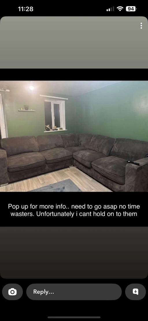 Buy & Sell Birchills Walsall - Photos for Grey 5 seater settee