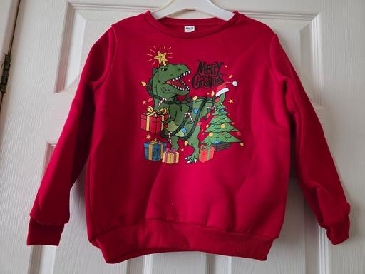 Buy & Sell Blackpool Town Centre Blackpool - Photos for Dinosaur Christmas sweatshirt age 7 yrs NEW