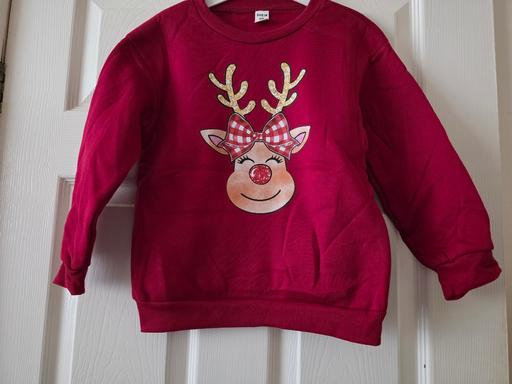 Buy & Sell Blackpool Town Centre Blackpool - Photos for Reindeer sweatshirt age 7 yrs NEW