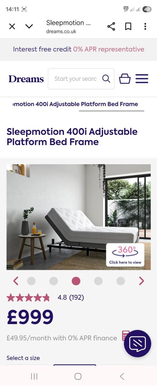 Buy & Sell Lozells Birmingham - Photos for Double Electric Adjustable Bed and Mattress