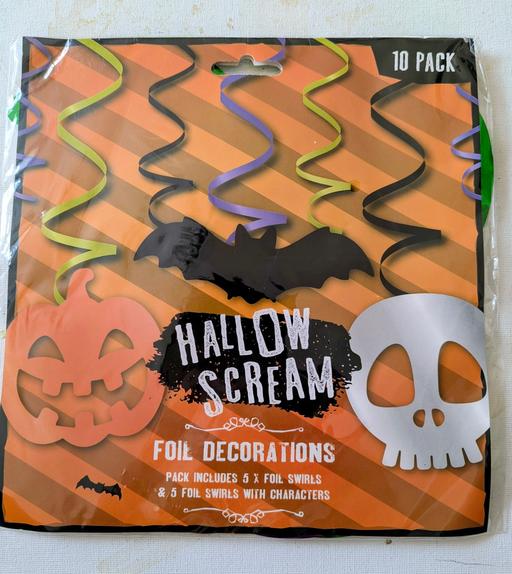 Buy & Sell Georgetown Blaenau Gwent - Photos for 🎃 Halloween Hallow scream foil swirls decora