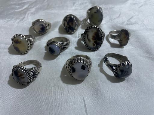 Buy & Sell Enfield Wash Enfield - Photos for Chajari / agate silver rings
