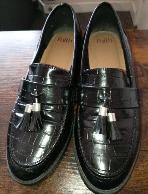 Buy & Sell Pendeford Wolverhampton - Photos for Black patent Croc loafers Faith size 8 
