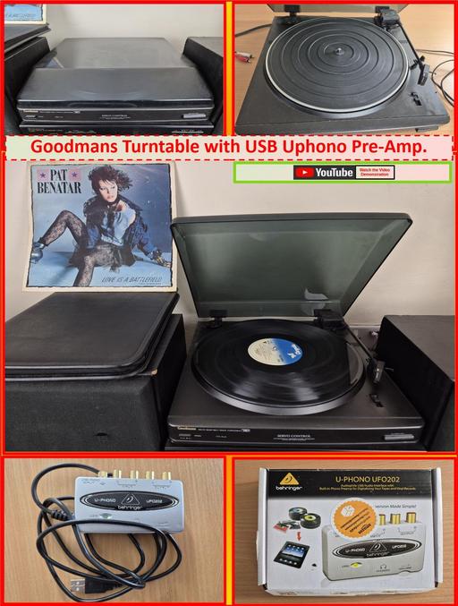 Buy & Sell Oldbury Sandwell - Photos for Goodmans Turntable with USB Uphono Pre-Amp.