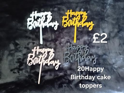 Buy & Sell Mount Pleasant Kirklees - Photos for Brand New 20 Happy Birthday cake toppers