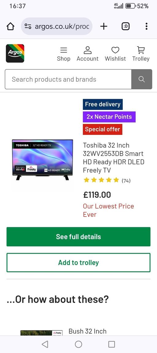 Buy & Sell Moseley Birmingham - Photos for Good as new 32 inch smart TV alexa
