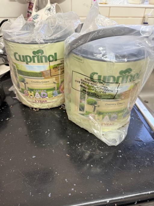 Buy & Sell - Photos for Cuprinol fence paint county cream