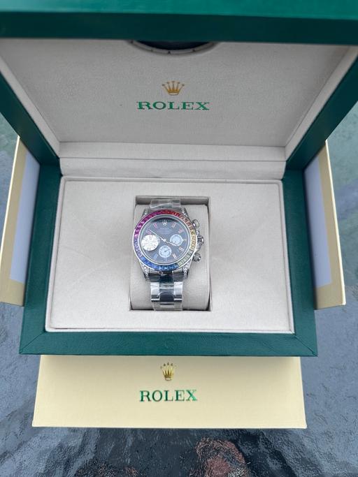 Buy & Sell Mansfield Woodhouse Mansfield - Photos for Rainbow Crystal Chronograph Automatic Watch