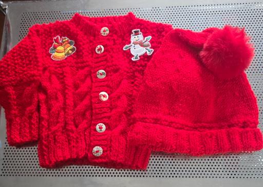 Buy & Sell Fordbridge Solihull - Photos for Baby Christmas Boy 1/3m Cardigan Santa Hat R 
