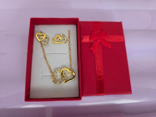 Buy & Sell Blackpool Town Centre Blackpool - Photos for Double heart & earrings NEW