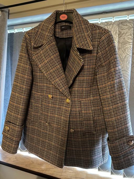 Buy & Sell Quarry Bank Dudley - Photos for M&S heavy tweed coat jacket size 14