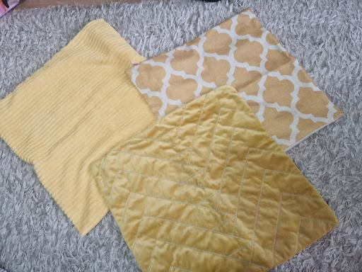 Buy & Sell Hall Green Birmingham - Photos for set of 3 yellow mustard scatter cushion cover