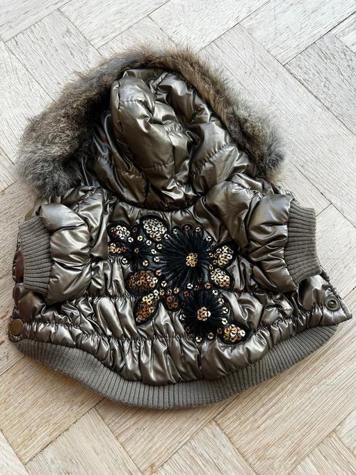 Buy & Sell Letchworth Garden City North Hertfordshire - Photos for Mini dog puffer jacket with real fur trim